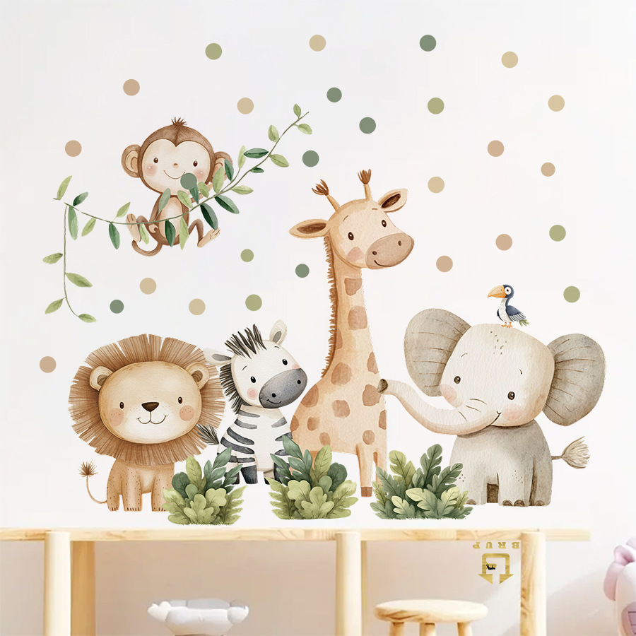 Boho Forest Animals Wall Stick - Baby Nursery Decor Girl ulasan dan harga