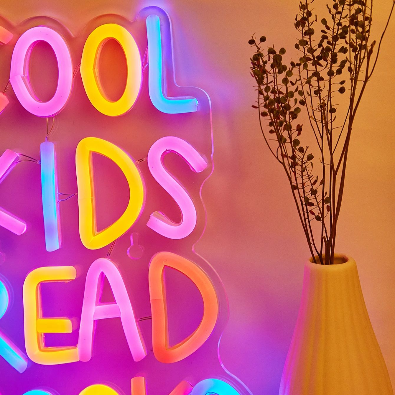 Chi-buy LED Neon Cool Kids Rea - Baby Nursery Wall Lights ulasan dan harga