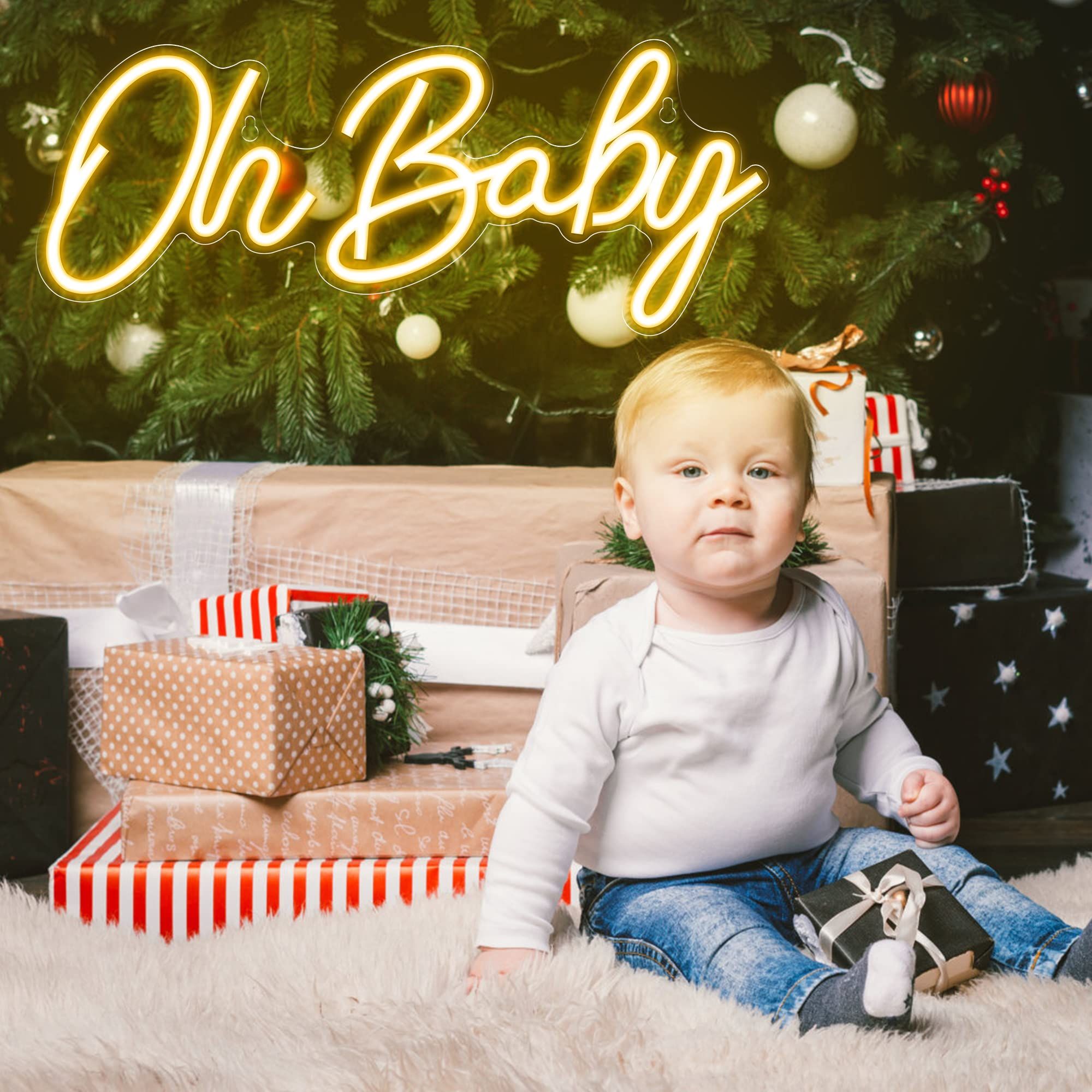 Oh Baby Neon Sign USB Dimmable - Baby Nursery Wall Lights ulasan dan harga