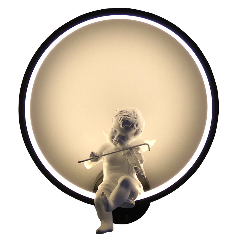 Nordic Warm Angel Wall Lamp Mo - Baby Nursery Wall Lights ulasan dan harga