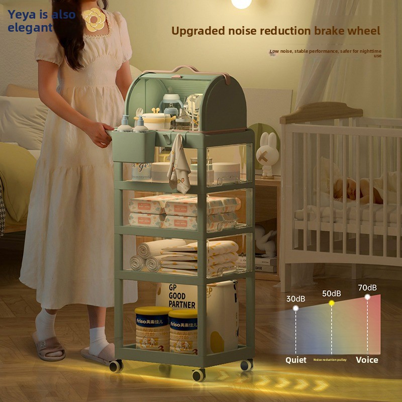 Movable Baby Storage Cart Mult - Baby Nursery Trolley ulasan dan harga