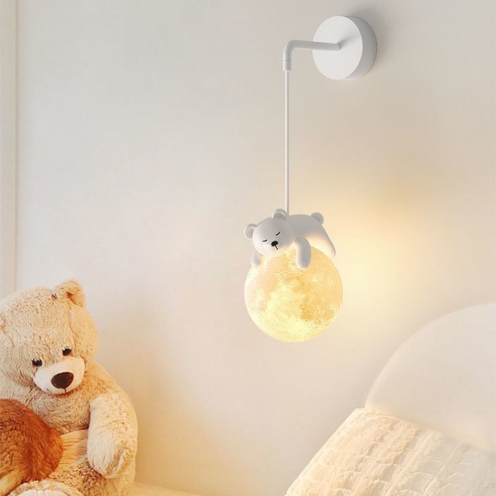 Cute Animal Wall Lamp White Ra - Baby Nursery Wall Lights ulasan dan harga
