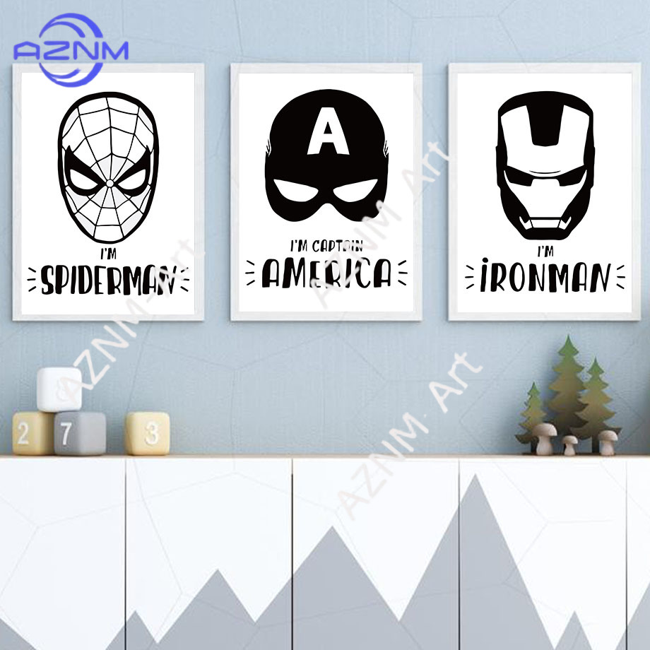 Wall Art Canvas Painting Bat C - Baby Nursery Boy ulasan dan harga